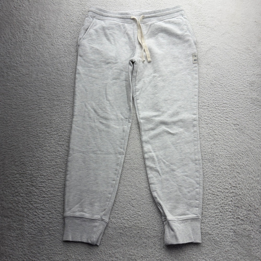 Life is Good Womens Gray Heather Sweatpants Joggers Cotton Blend M S22-W20023